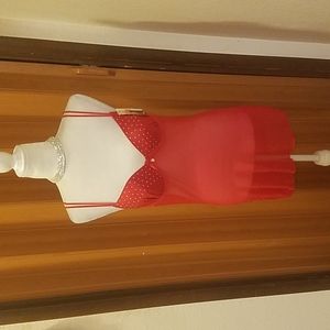 JUST SEXY RED BABY DOLL AND THONG